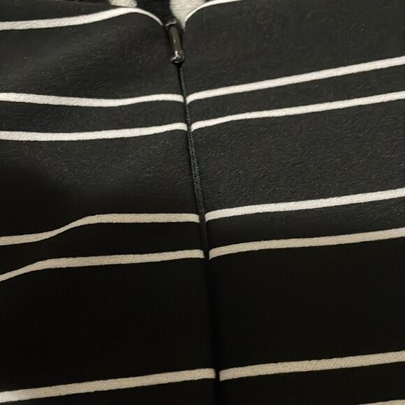 Anthropologie Hutch horizontal pin stripe black white Eleanor dress size small - Picture 12 of 13